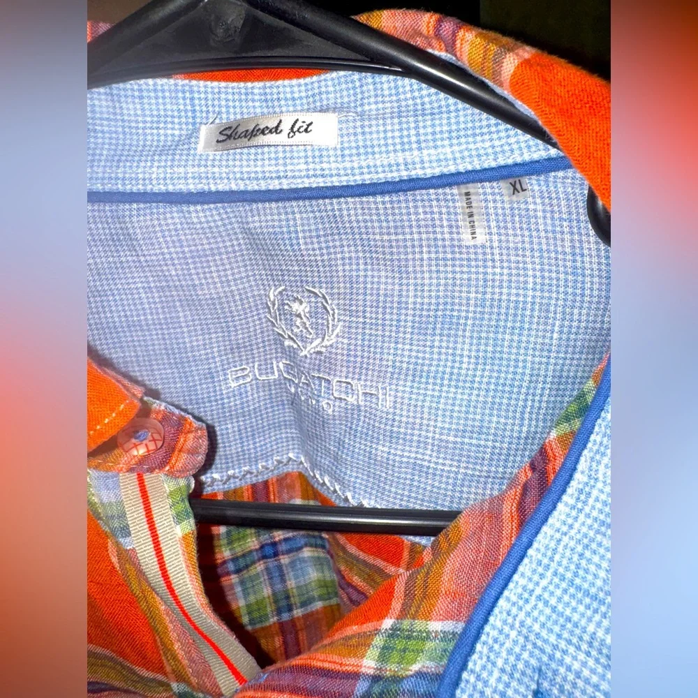 Bugatchi Uomo Men’s XL Plaid Button-Down - Picture 3 of 3